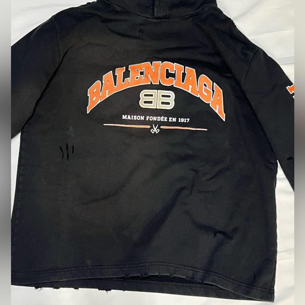 Balenciaga Distressed Hoodie